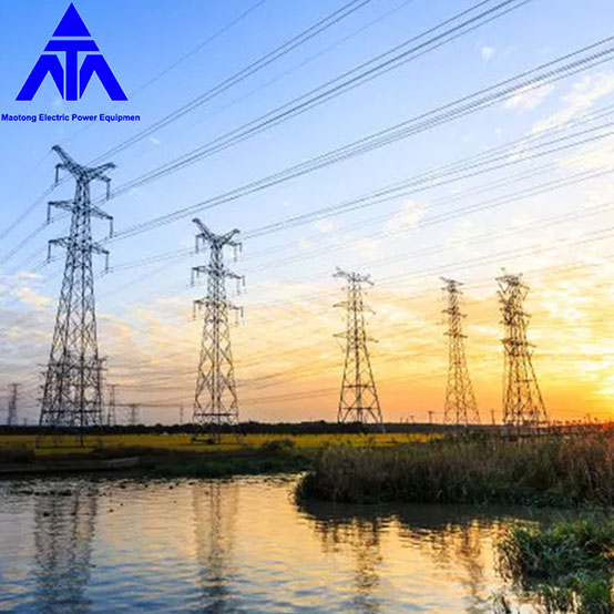 35KV 66KV လျှပ်စစ်လျှပ်စစ်ဓာတ်အားပေးစက်မှု Angle သံမဏိမျှော်စင်