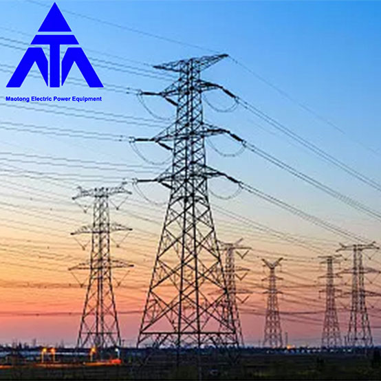 Aangle Iron Electric Power Tower Q345 10KV 33KV ဂီယာလိုင်း